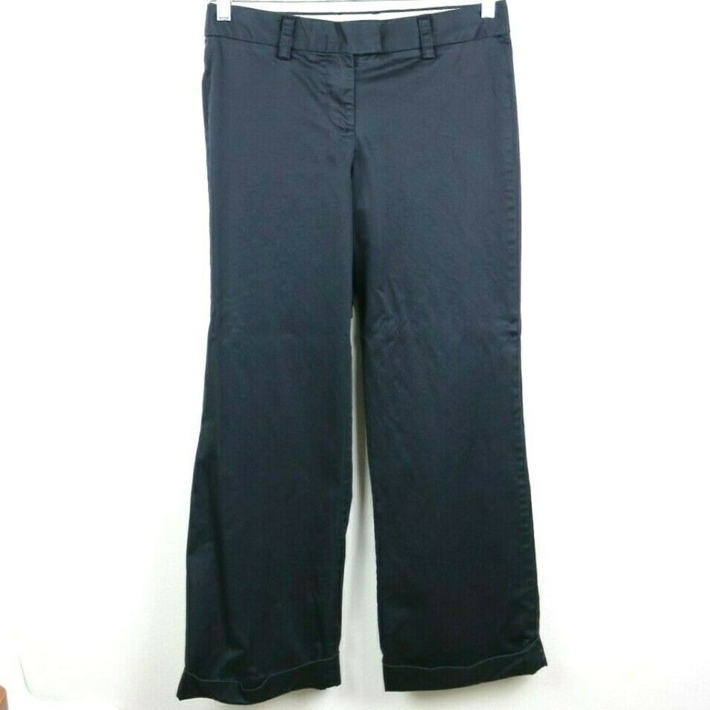 J Crew Womens Pants City Fit Stretch Flare Black 6